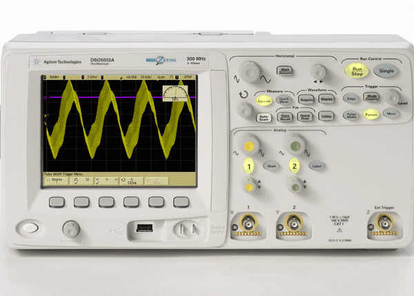 DSO5032A 5000 Series Oscilloscope: 300 MHz, 2 Channels