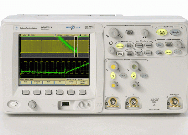 DSO5052A 5000 Series Oscilloscope: 500 MHz, 2 Channels