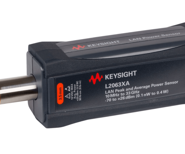 Keysight (formerly Agilent T&M) L2063XA LAN Wide Dynamic Range Average & Peak Power Sensor 10 MHz – 33 GHz